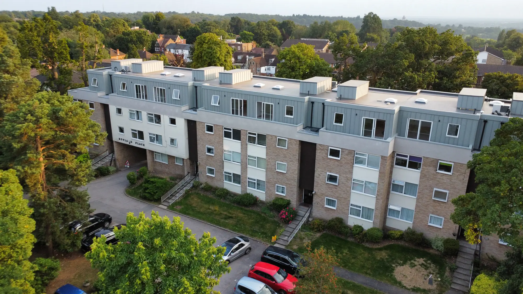 Rutland Place, Bushey: the finished building